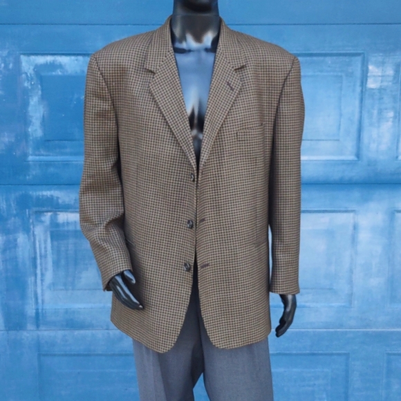 Vito Rufalo Men's Luxury Houndstooth Blazer w/Fabric by Lanificio Di Pray - Picture 1 of 17